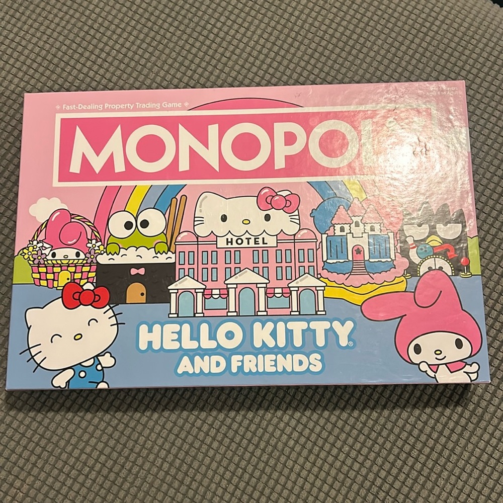 hello Kitty monopoly board game
